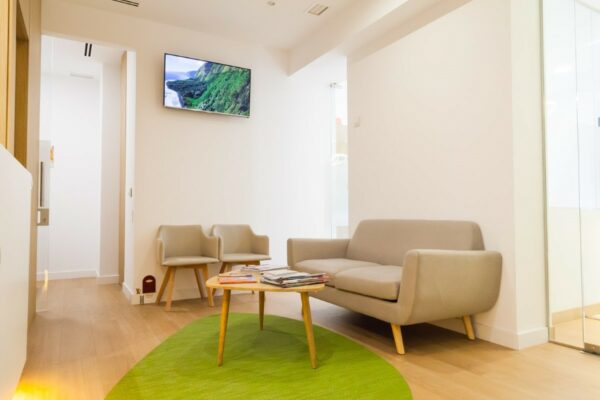 Arquitectura sostenible en sala de espera